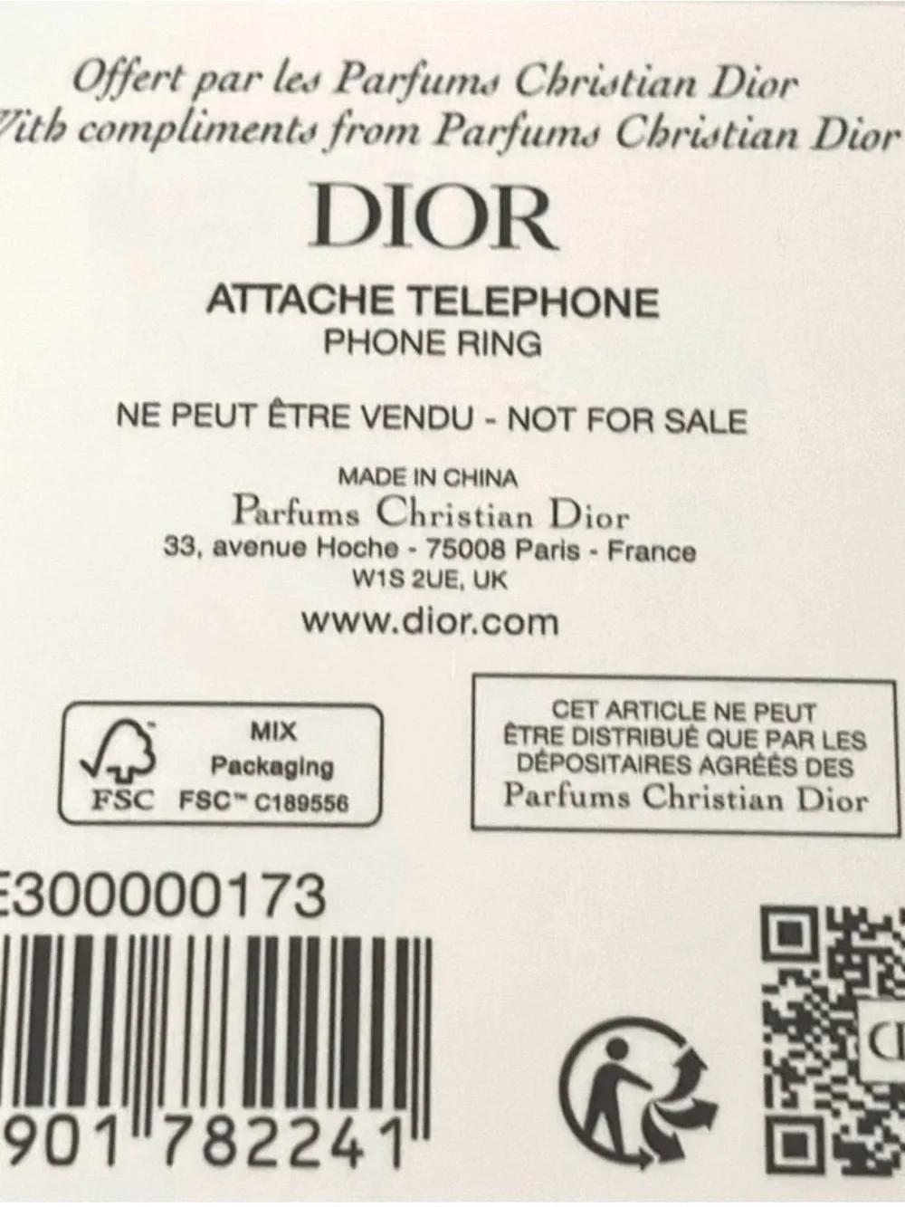 Dior Pink Studded Logo Phone Grip Octobuddy